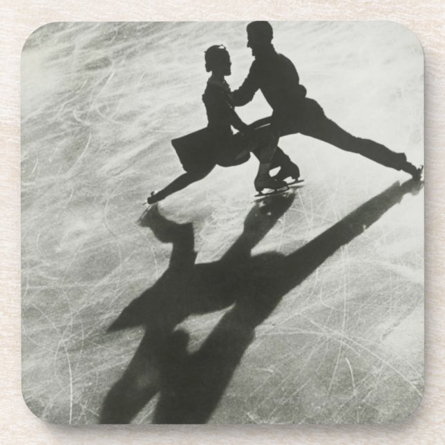 Ice Skating Couple Coaster (Front)