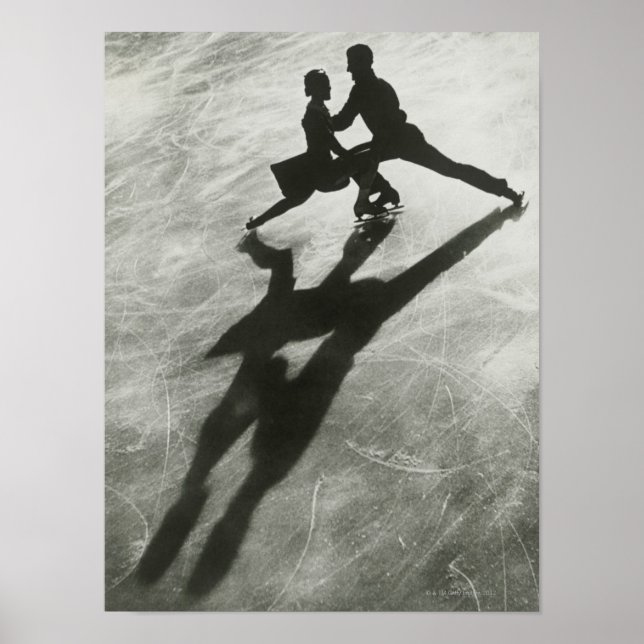 Ice Skating Couple Poster (Front)