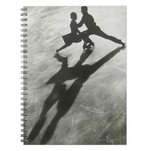 Ice Skating Couple Spiral Notebook