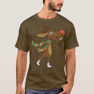 Ice Skating Dog 3 T-Shirt
