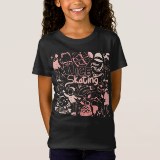 Ice Skating doodle style t-shirt