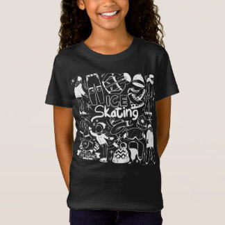Ice Skating doodle style t-shirt