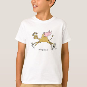 Ice Skating Flying Camel T-Shirt