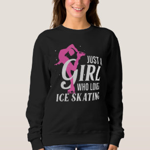 Ice Skating For Girls Women Skater Figure Skating Sweatshirt