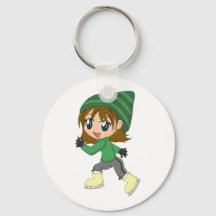 Ice-skating Girl Keychain