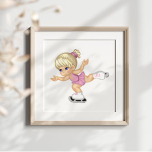 Ice Skating Girl Photo Print