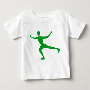 Ice Skating - Grass Green Baby T-Shirt