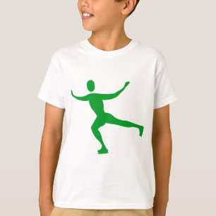 Ice Skating - Grass Green T-Shirt