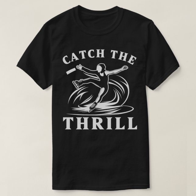 Ice Skating Ice Skater Figure Skating Speed Skatin T-Shirt (Design Front)