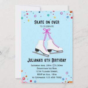 Ice Skating Invitation Ice-Skating Party