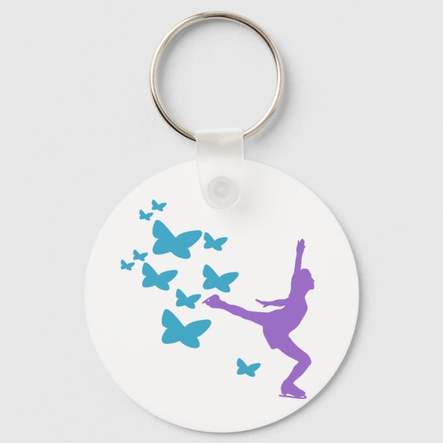 Ice Skating Keychain (Front)