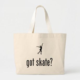 Ice Skating Large Tote Bag