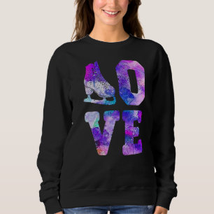 Ice Skating Lover For Girl Women Figure Skater Pre Sweatshirt