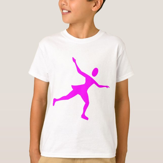 Ice Skating - Magenta T-Shirt (Front)