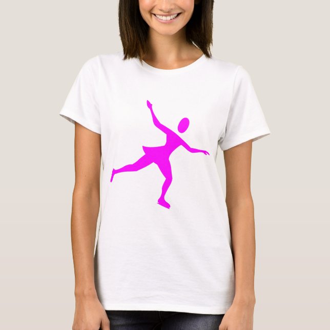 Ice Skating - Magenta T-Shirt (Front)