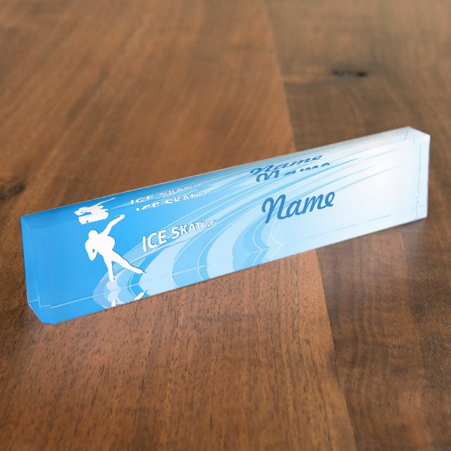 Ice Skating Nameplate (Side)
