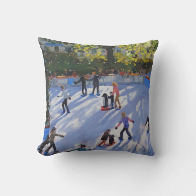 Ice skating Natural History Museum 2014 Cushion (Front)