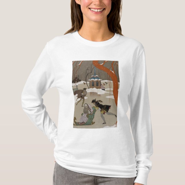 Ice Skating on the Frozen Lake T-Shirt (Front)