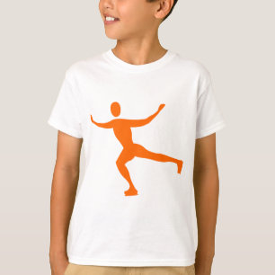 Ice Skating - Orange T-Shirt
