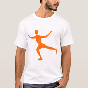 Ice Skating - Orange T-Shirt