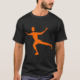 Ice Skating - Orange T-Shirt
