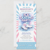 Ice Skating Party Admit One Ticket
