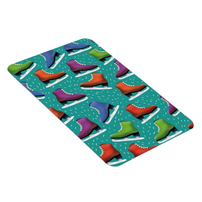 Ice Skating Pattern Magnet (Right Side)