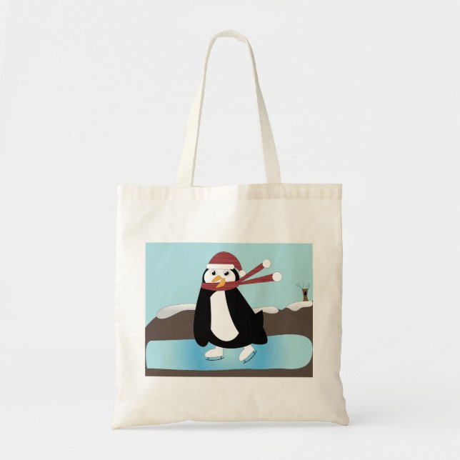 Ice Skating Penguin Bag (Front)