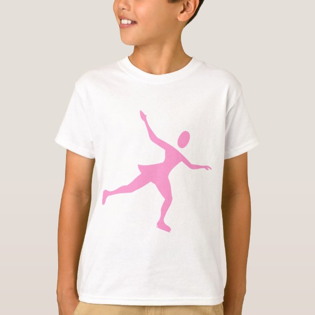 Ice Skating - Pink T-Shirt (Front)