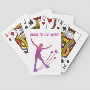 Ice skating playing cards - Born to ice skate