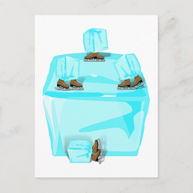 Ice Skating Postcard (Front)