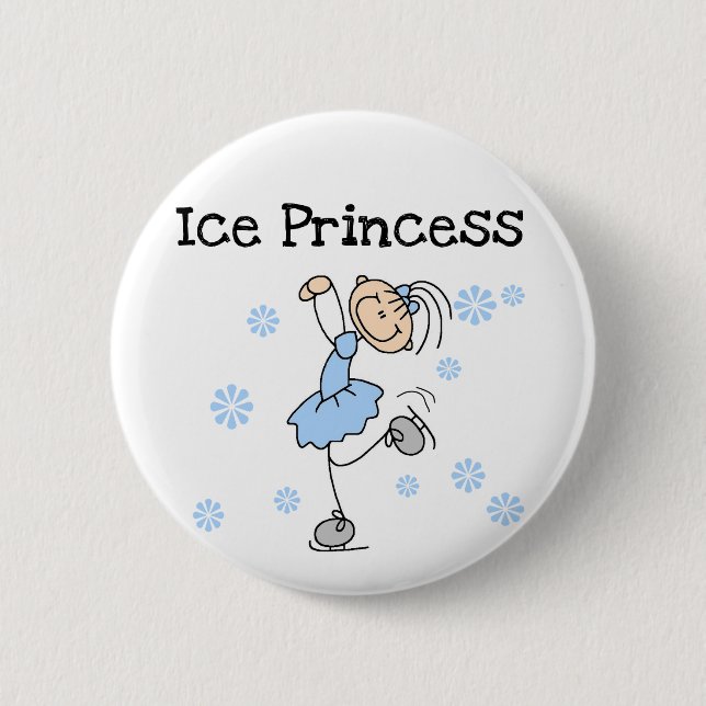 Ice Skating Princess Tshirts and Gifts 6 Cm Round Badge (Front)