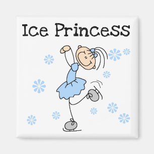 Ice Skating Princess Tshirts and Gifts Magnet