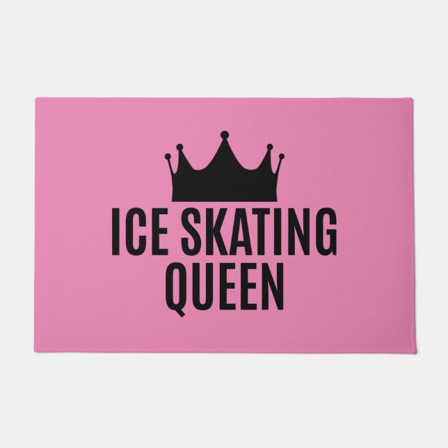 Ice Skating Queen - Ice Skating       Doormat (Front)