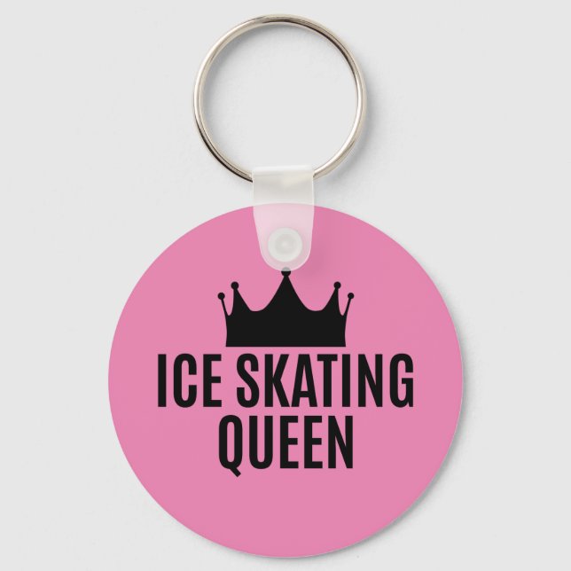 Ice Skating Queen - Ice Skating  Key Ring (Front)