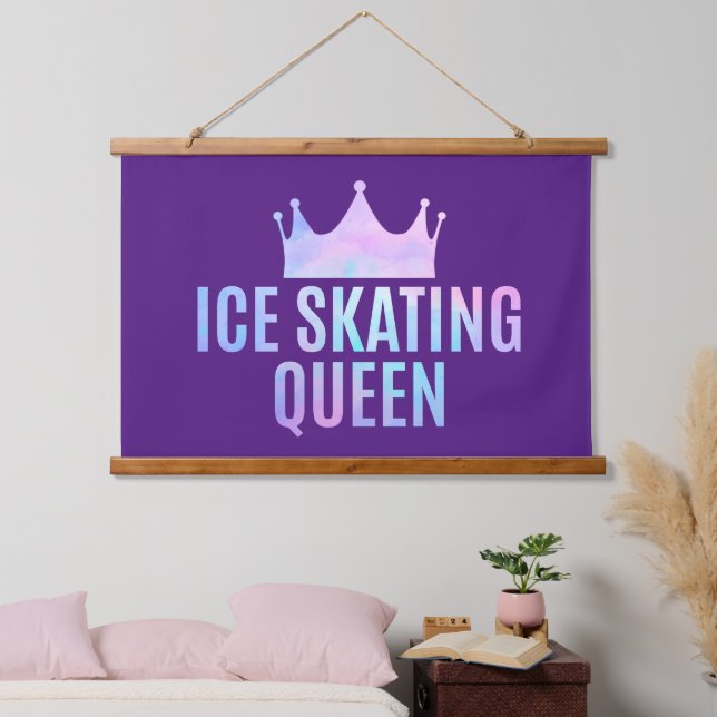 Ice Skating Queen - Ice Skating Lovers   Hanging Tapestry (Bedroom)
