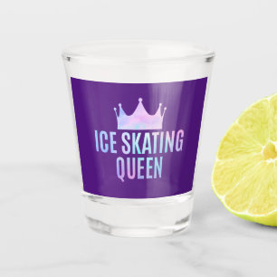 Ice Skating Queen - Ice Skating Lovers Shot Glass