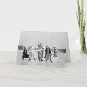 Ice Skating Race, 1925 Card