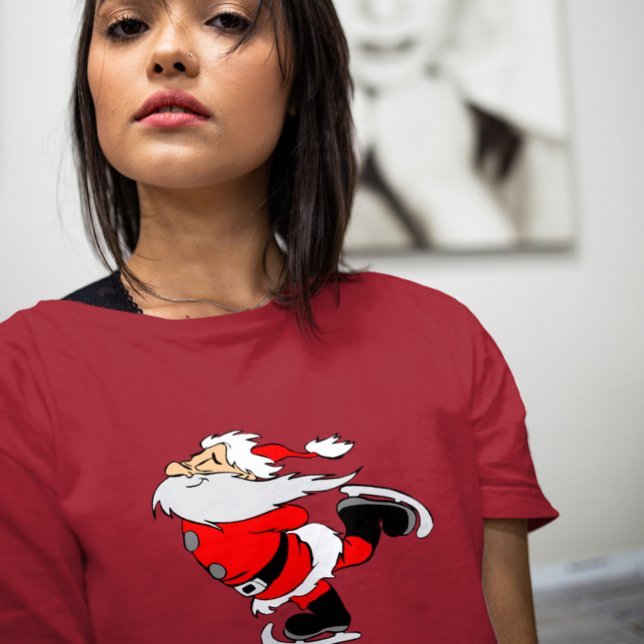 ICE SKATING SANTA CHRISTMAS T-SHIRTS (Creator Uploaded)