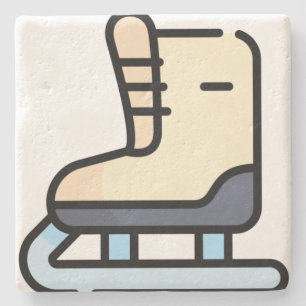 ice skating stone coaster