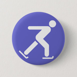 Ice Skating Symbol Button