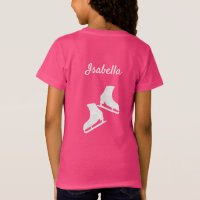 Ice skating t-shirt figure skates white