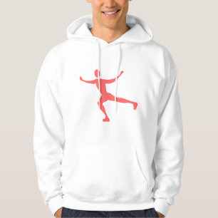 Ice Skating - Tropical Pink Hoodie