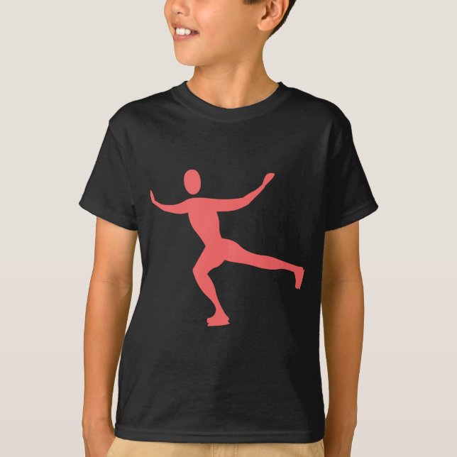 Ice Skating - Tropical Pink T-Shirt (Front)