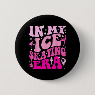 Ice Skating Vibes Skater Coach Figure Hockey Skate 6 Cm Round Badge