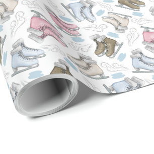 Ice Skating Wrapping Paper