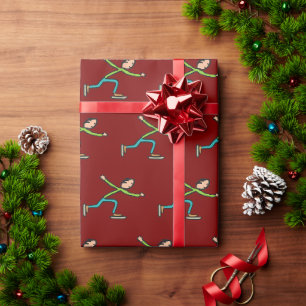 Ice Skating Wrapping Paper