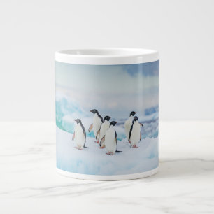 Ice & Snow Adelie Penguins Antarctica Large Coffee Mug