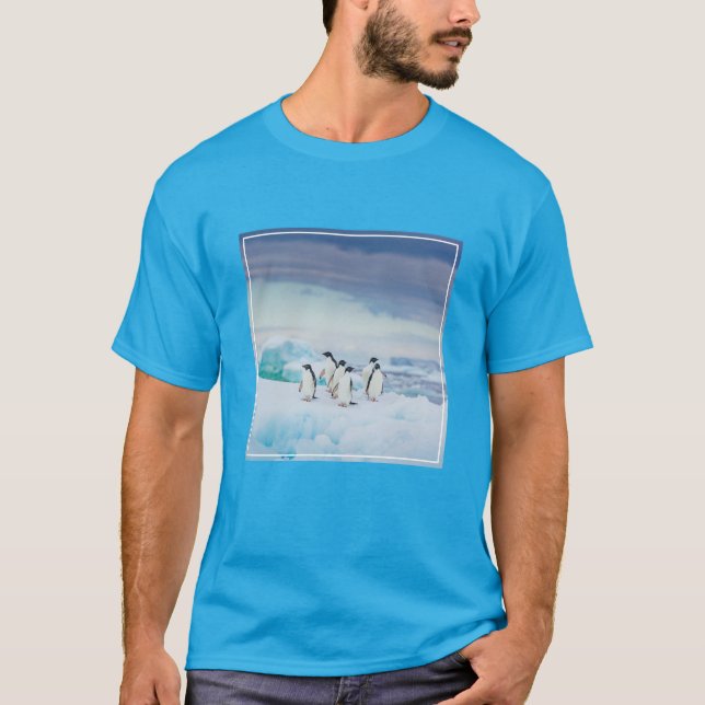 Ice & Snow | Adelie Penguins Antarctica T-Shirt (Front)