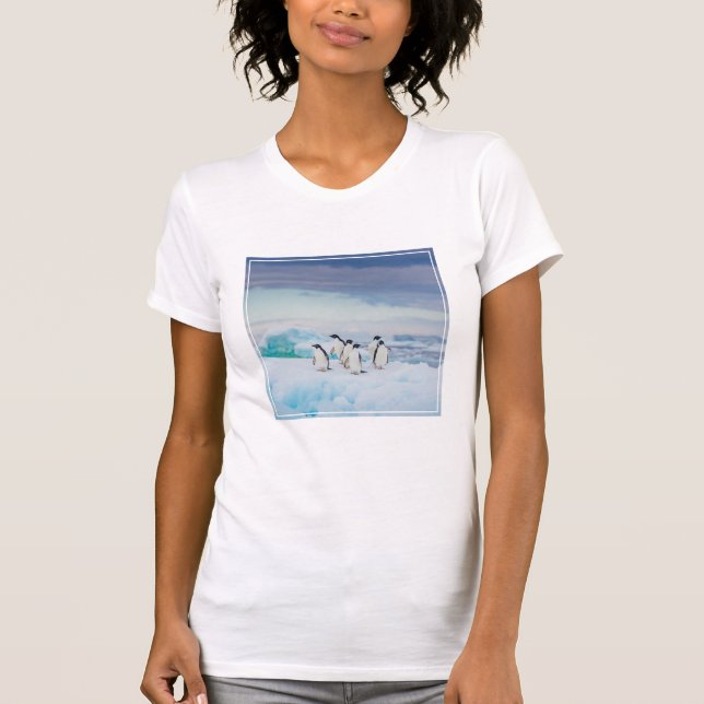 Ice & Snow | Adelie Penguins Antarctica T-Shirt (Front)